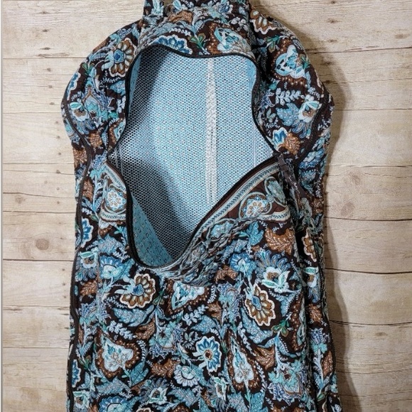 Vera Bradley Brown and Blue Floral Garment Bag - Picture 4 of 7